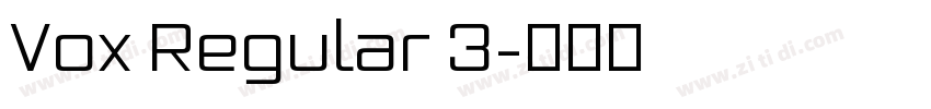 Vox Regular 3字体转换